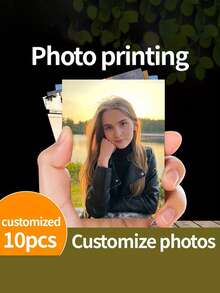 [Custom Service] 10 Customized Photo Prints, Custom Pinhole Camera Photo Prints, 5-10 Inch Photo Album Paper, High-Definition Printing, Suitable For Christmas, Thanksgiving, Father's Day, Pet Memorials, And Anniversary Gifts - Multicolor - View 4