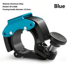 SHIZIWANGRI جرس دراجة جبلية 100ديسيبل، صفارة مقبض قابلة للسحب، جرس دراجة طريق، صفارة من الفولاذ المقاوم للصدأ، ملحقات دراجة متينة وخفيفة الوزن، 4 خيارات لون - جرس 100 ديسيبل - مشاهدة 8