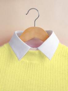 女士可拆卸假领衬衫，半截衬衫，仿领设计，适合女孩，领子，衬衫，女式衬衫，商务职业女性，女士礼物，商务休闲女性 - 彩色 - 查看 2