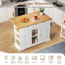 Kitchen & Dining Furniture - White+Natural + MDF + Kitchen - View 6