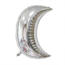 1pc, New High-Quality Moon Aluminum Balloon Birthday, Wedding, Valentine's Day Home Decoration Items, Balloon Holiday Party Scene Decoration, Ramadan Balloon - Multicolor - View 8