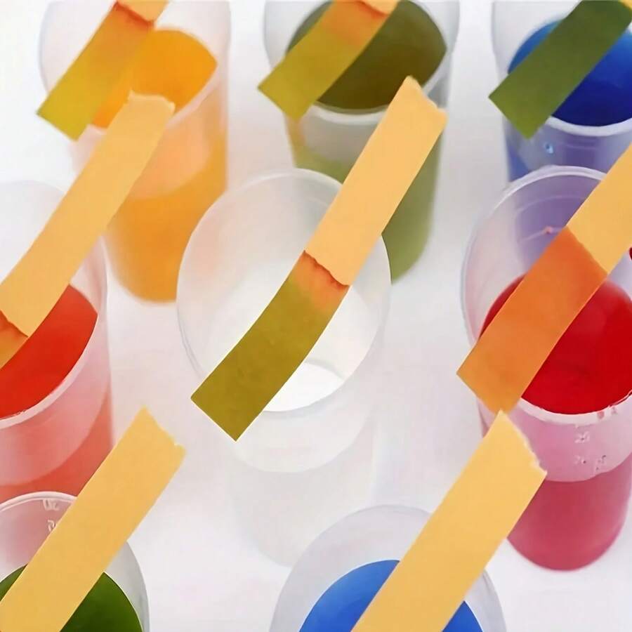 Multi-Function PH Test Strips - Wide Range + Precise Design, Suitable For Water, Cosmetics, Saliva And Amniotic Fluid | Accurate Acid-Base Detection, Clear Color Scale