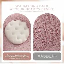 2 in 1 Sunflower Bath Ball, Exfoliating Bath Sponge Cleaning Brush with Suction Cup Women Men 2PCS B - 2 piezas A - Ver 7