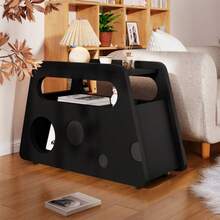 Sideboard,  (81x33x51,5 Cm) - Black - View 6