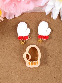 1/4pcs Christmas Charm Polymer Clay Cutter, Hat Pendant Accessories Clay Cutters Mold, Jewelry Making Kit, New Year Earring Clay Tool - Clay Cutter - View 11