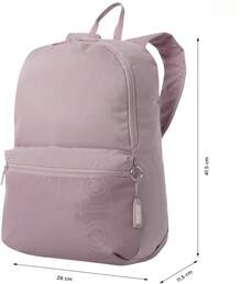Mochila Mediana Porta Lap 13" – Con Bolsillo para Botella – 13L – Diseño Ergonómico y Organizador Interno, Rosa Claro - 1 - Ver 7