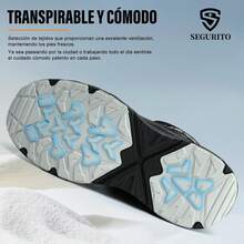 SEGURITO Zapatos de  con Punta de Acero para Hombre, Mujer Anti Deslizante Calzado de Trabajo, Anti Aplastamiento Comodos Zapatos de Acero, Ideal para Industria Construcción - 24,0 centímetros - Ver 8
