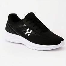 Men's Orthopedic Shoes For Walking, Gym, And Running - Black and White - View 2