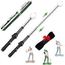 Retractable Swing Training Aid, Portable Swing Trainer Warm Right - Handed Click Stick Grip Trainer With Rhythm Click Sound, Accessories Beginners, Indoor Outdoor Practice - ban đầu - Xem 2