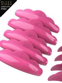 BLACKWINGS 5 Sets Reusable Eyelash Lift Kit, Eyelash Perming Pad, Silicone Eyelash Lift Pads, Eyelash Curler, Applicator, Eyelash Assist Tools, Eyelash Perming Pad, Silicone Eyelash Lift Pads, Eyelash Curler, Applicator, Eyelash Assist Tools, Eyelash Lift Perming Solution, Eyelash Lift Tools Set, Silicone Eyelash Curler, Eyelash Lift Rod, Makeup Beauty Tools, Makeup Accessories, Reusable Eyelash Lift Pads - Hot Pink - View 9