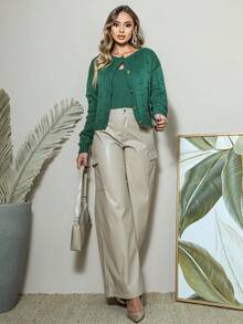 Women Coats - 軍綠色 - 查看 1