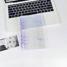 A6 Portable Clear Leaf Binder, Transparent Sticker Book, Sticker Album, Photo Storage Bag, Photo Album, Budget Planner, Diary, Notebook, Office Supplies - Multicolor - View 15
