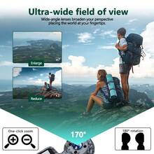 1 pieza Cámara corporal mini 1080p con pantalla de 1.3 pulgadas, lente rotativa 180°, cámara corporal pequeña y portátil con visión nocturna IR para bicicleta - Multicolor - Ver 9