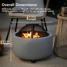 Fire Pit Heater Backyard Wood Burning Patio Deck Stove Fireplace Table Firepit - 1 - View 5