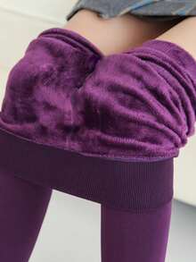 1双女士保暖加厚连裤袜，秋冬季加厚保暖踩脚裤 - 彩色 - 查看 6