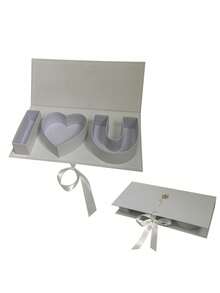 1 Stück "Ich liebe dich" Blumen Buchstaben Kombination Geschenkbox, Papier Blumen Präsentationsbox, geeignet für besondere Anlässe, in verschiedenen Farben erhältlich, elegantes Design, Feiertagsparty Zubehör - Verschiedenfarbig - Übersicht 15