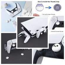PlayVital Cute Thumb Grip Caps,, Controller, Silicone Analog Stick Cover Series X/S, Series 2 Controller, Thumbstick Caps Switch 2 Pro Controller - Cutie - Gấu trúc mũm mĩm - Xem 11