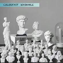 Greek Bust Statue And Sculptures Set Of 10 PCS Greek Bust Statue Decor Roman Resin Mini Greek Mythology Figurine Greek God Bust Small For Decor/Gifts/Drawing - White - View 2