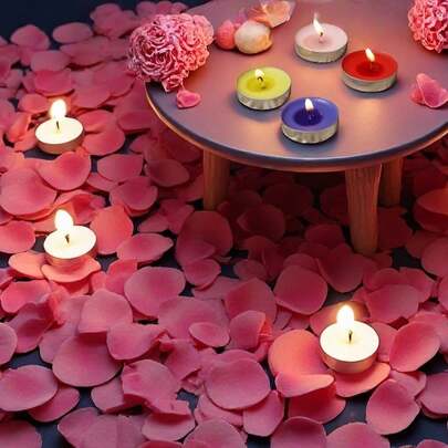 50 Pieces Of Wax Heating Tea-Making Candles, Romantic And Creative Proposal Birthday Arrangement, Smokeless Aromatherapy Candles Halloween, Spooky, Autumn, Festival, Holiday , Winter, Holiday, Festival,Room Decor,Gifts Graduation