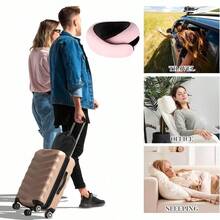 Pillow, Best Memory Foam Neck Pillow Head Support Soft U Shaped Pillows For Sleeping Relieve Fatigue, Portable Pill... - Pink - Long Side - View 1