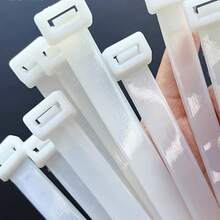 Heavy Duty Nylon Cable Ties - Self-Locking, Large Size 14in/18in/22in/26in/35in/47in, Durable Plastic Zip Ties, Suitable For Home And Office Bundling, Multipurpose, New Material - White - View 5