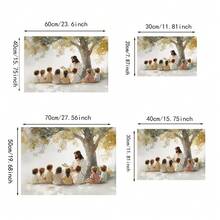 1Pc Religion Wall Arts Posters: Storytelling Paintings With The Godfather And A Group Of Children. Beautiful And Simple Canvas Paintings. Suitable For Bedrooms, Offices And Room Decorations. Print Picture Posters. Canvas Wall Art.(No Frame/Framed)