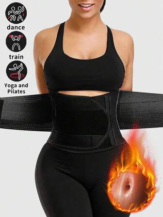 1pc Women's Sports Waist Trainer, Waist Cincher, Waist Trimmer Belt, Abdominal & Waist Shaper, Abdominal Support Belt, Waist Trainer Corset, Waist Trimmer, Sauna Belly Belt, Exercise Waist Trainer