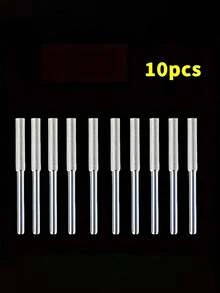 10 piezas Juego de afilador de sierra de cadena con diamante, puntas de pulido con revestimiento de titanio y circonita cúbica, piedra de afilar para herramienta rotativa adecuada para afilar cadenas de sierra, esmeralda, vidrio, metal, madera - Modo de alimentación sin carga - Multicolor - Ver 4