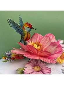 1pc-Up 3D Greeting Card With An Envelope, Featuring A Floral Kingfisher Design, Cartoon Theme, Suitable Gifting To Teachers/Classmates/Friends/Colleagues/Grandparents/Parents//Wives/Daughters/Granddaughters/Girlfriends, Etc., Applicable Various Occasions Such As Mother's Day/Teacher's Day/New Year/Valentine's Day/Thank You/Retirement/Anniversary/Birthday/Thanksgiving, Etc. - 紅花蜂鳥 - 查看 8
