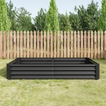 Metal Raised Plant Bed, Raised Garden Beds Made Of Sturdy Steel Sheet With Stable Design, Rust Protection And Long Durability, Soil-Free Raised Bed Kit, Ideal For Vegetables, Herbs And Flowers - Black 6x3x1ft - View 6