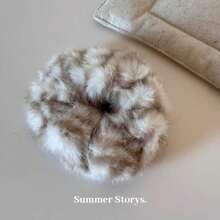 秋冬季毛绒发圈，柔软发绳，高弹力发饰，优雅女士发圈，马尾辫发圈头饰 - 彩色 - 查看 13