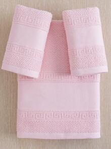 QIBHI 3/1pc Solid Color Satin Towel/Bath Towel/Large Bath Towel, 100% Cotton Absorbent Soft Face Towel/Shower Bath Towel, Suitable For Bathroom, Hotel, Gym, Travel, Gifts, Salon, Sports, Outdoor, Beach, School, Back To School, Travel Accessories, Home Essentials, Towels, Skin Care