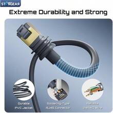 Starlink Gen 3 5M/16.4FT, Starlink Gen 3 Starlink Standard V3/REV 4, 24AWG Extension Starlink Ethernet Satellite Internet Kit Waterproof Outdoor - 5M/16.4FT - View 4