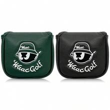 Golf Putter Head Covers With Magnetic Closure, Embroidery Pattern, Cone Shaped, Unisex Design, Clubs Protector - Multicolor - View 2