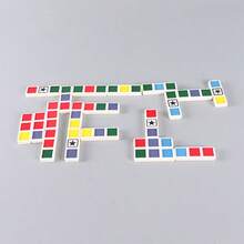 Chromino Deluxe 80Pcs/Set Colorful Dominoes Game Suitable For Family Gatherings And Party Game Nights
