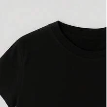 Camiseta Feminina - Estampada De Vaca De Chapeu Rosa - Qualidade Em Cada Fio e Estilo Em Uma Só Peça - Preto - Visão 3