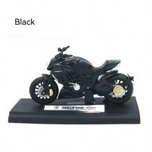 1 pièce - Modèle de moto réaliste, jouet de modèle stationnaire, décoration de moto, réservoir de carburant de moto coulissant, matériau en alliage, pneus en caoutchouc, moto raffinée, cadeau d'anniversaire amusant, décoration d'intérieur, cadeau d'hiver - Multicolore - Voir 9