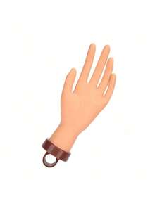 1 Piece Of Nail Practice Hand Acrylic Nail Set, Artificial Hand Nail Practice, Flexible Artificial Hand Practice, Bendable Silicone Artificial Hand Nail Art Practice Hand, Suitable For Professional Nail Salons, Home Nail Art Training Hand. - Multicolor - View 12