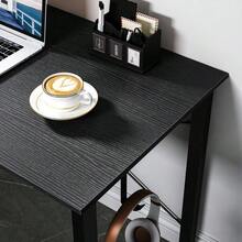 40inch Computer Desk With Storage Bag&Amp;Metal Legs,Home Office Desk With Headphone Hook, Modern Computer Tale, Writing T...