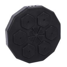 Máquina de boxeo inteligente, PU electrónica de la máquina de boxeo de Bluetooth para el hogar - Negro - Ver 5