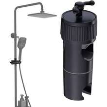 Soporte Para Cabezal De Ducha De Mano, Soporte para Ducha de Mano Sin Taladrar - Montaje Para Cabezal De Con Estructura Estable Para Uso En Casa Y Bao - Negro - Ver 2