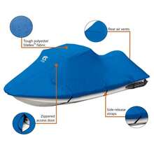 WaveGear Stellex Deluxe Personal Watercraft Cover, Blue