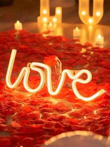 1/1000 Pieces Of Red Simulated Rose Petals, Rose Petals, Artificial Red Rose Petals, Romantic Handmade Flowers, Suitable For Wedding Party Room Decoration, Home Decoration, Birthday Decoration, Dining Table Center Decoration, Bedroom Decoration, Bathroom Decoration, As Well As Romantic Wedding And Valentine's Day Gift Decoration - Multicolor - View 3