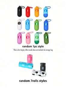 106pcs/Pack Disposable Diaper Bags, Cute Heart Printed, 15pcs/Roll, Can Be Used As Diaper Trash Bags Or Pet Waste Bags, Suitable For Daily Use, Baby Diaper Trash Bags, Pet Cat Dog Waste Bags, Car Trash Bags, Unscented Cute Pattern Diaper Bags (Multi-Color)