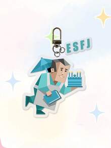 16款独一无二的MBTI人格类型个性化亚克力钥匙扣，16款MBTI人格类型配对钥匙扣，耳机盒挂件，亚克力包包挂饰，情侣背包挂件，配饰，独特礼物，可爱钥匙扣，包包挂饰，钥匙扣，节日礼物，生日礼物，意义非凡的礼物 - 彩色 - 查看 23