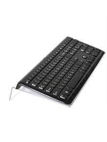 Acrylic Z-Shaped Keyboard Stand Transparent Display Riser For Laptop Computer Ergonomic Tilted Wrist Rest Office Desk Organizer Stationery Storage Box Accessories