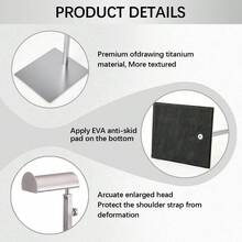 3pcs Gorgeous Handbag Display Rack, Made Of Metal Stainless Steel Material, Matte Surface, Adjustable Height, Silver Bag Rack, Hat Jewelry Rack Suitable For Home/Boutique/Dining Table Jewelry Retail Store | Easy To Install, Rust Proof