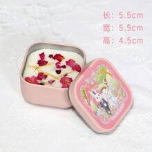 Bestselling Iron Tin Scented Candles Wholesale, Handmade Soy Dried Flower Scented Candles, Gift Included - Multi Scents - View 5