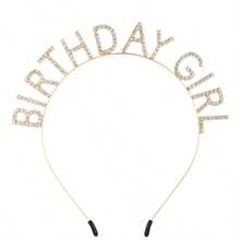 1件钻石生日派对头饰，生日女孩发饰 - 彩色 - 查看 6