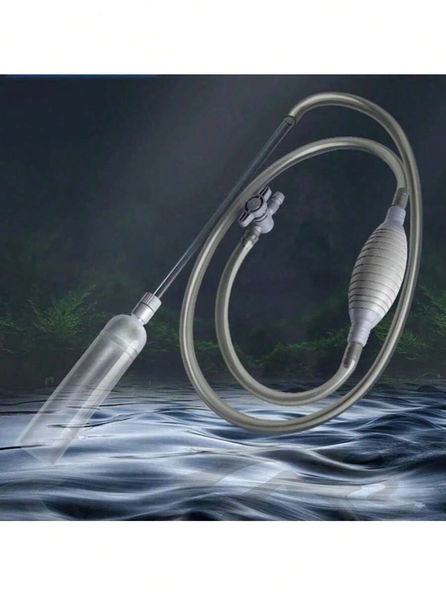 1.5m, 1.7m, 2.6m Aquarium Manual Water Changer Fish Tank Air Pump Cleaning Tools Handheld Aquarium Cleaner - Multicolor - View 1